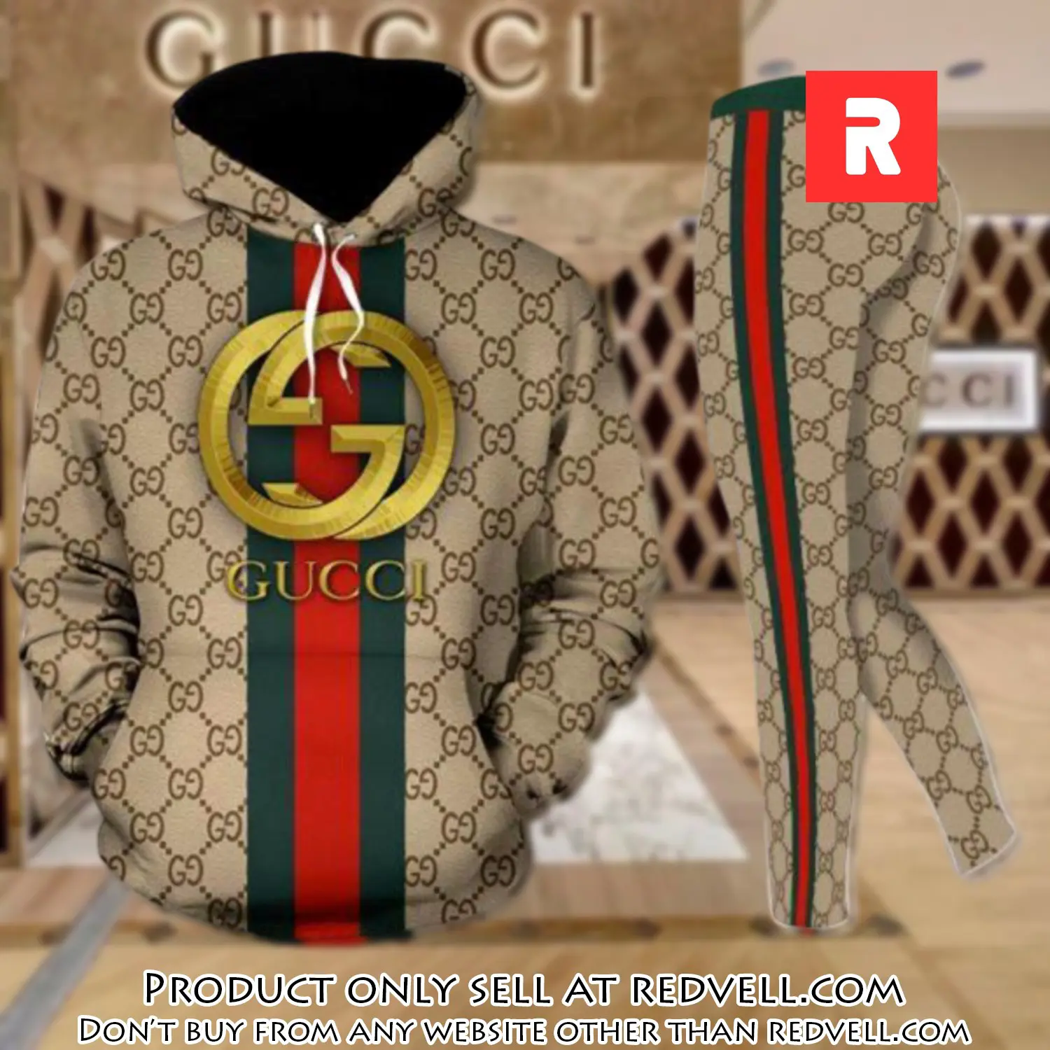 Gucci stripe hoodie legging set luxury for women xzt rv4431256